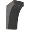 Ekena Millwork 5 1/4"W x 8"D x 12"H Clarksville Wood Vintage Decor Bracket, Black BKTWD05X08X12CVBL - alternate 1